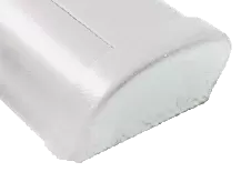 Allpa Plastic End Cap 'Bumper', White