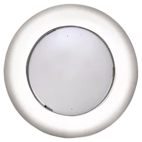 Allpa Plastic LED Ceiling Light With White Polycarbonate Housing, Ø77.2mm, Built-In, 12v/2,2w, LED 6x 5ø, Warm White