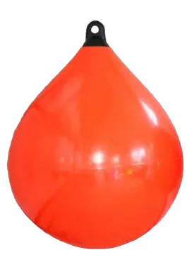 Allpa Solid Head Buoy, Ø650, L=880mm, Orange With Black Head (Size 4)