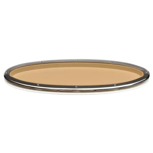 Allpa Stainless Steel Fixed Portlight, 151x490mm