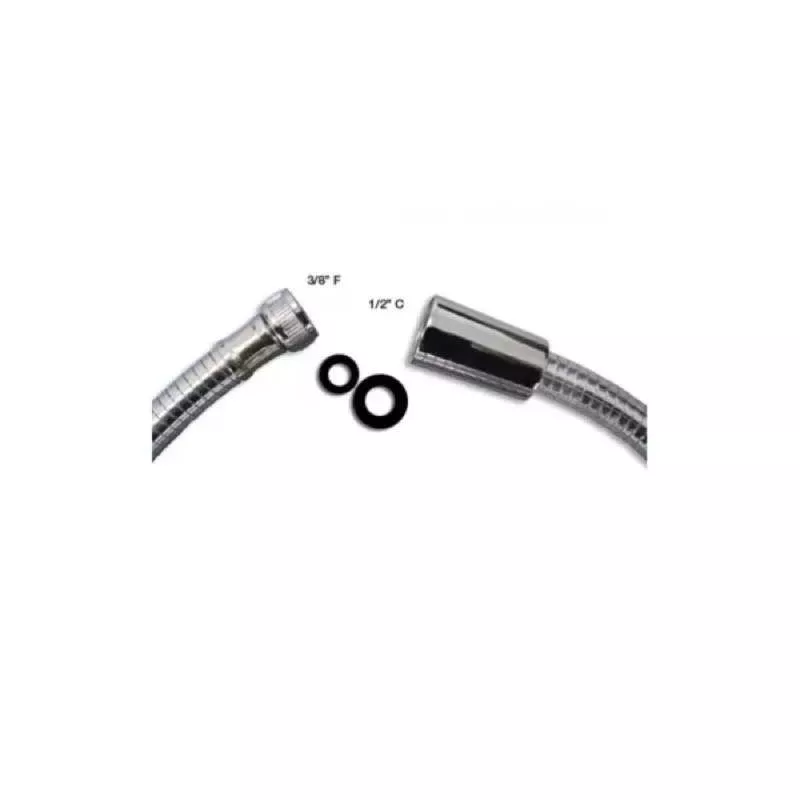Barka Shower Hose Pl.Chrome 3/8″F-1/2″C 2m