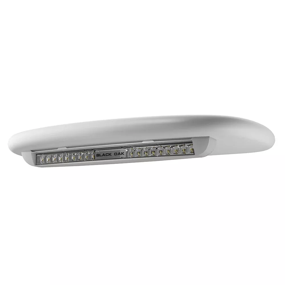 Black Oak Low Profile Marine Bar - Flood - Undermount - White