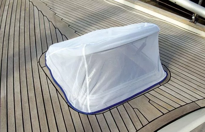 Blue Performance Hatch Cover With Mosquito Net 7 40 x 50 cm