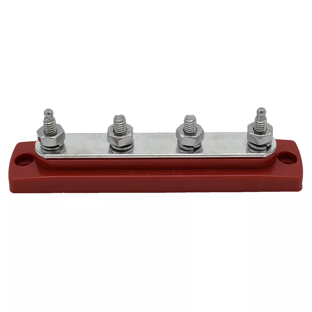 Bluewater Common Stud Busbar 4 Gang - Red