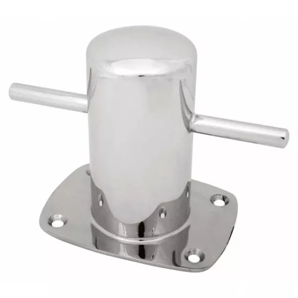 Bollard On Plate SS316 - Ø60mm, H110mm