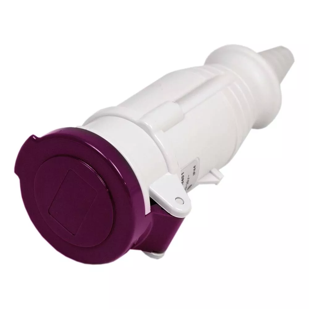 CEE Purple Connector Plug IP44 2P-16A-24V