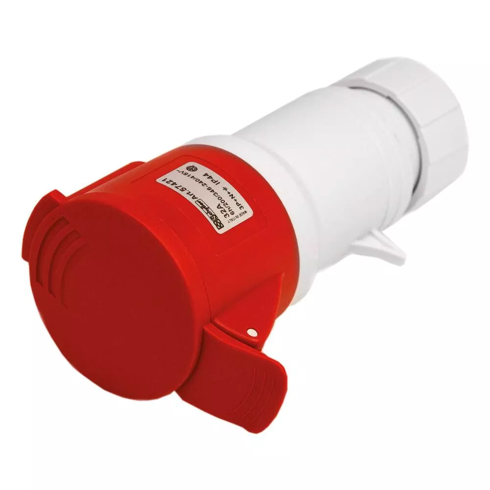 CEE Red Connector Plug IP44 4P-63A-380V
