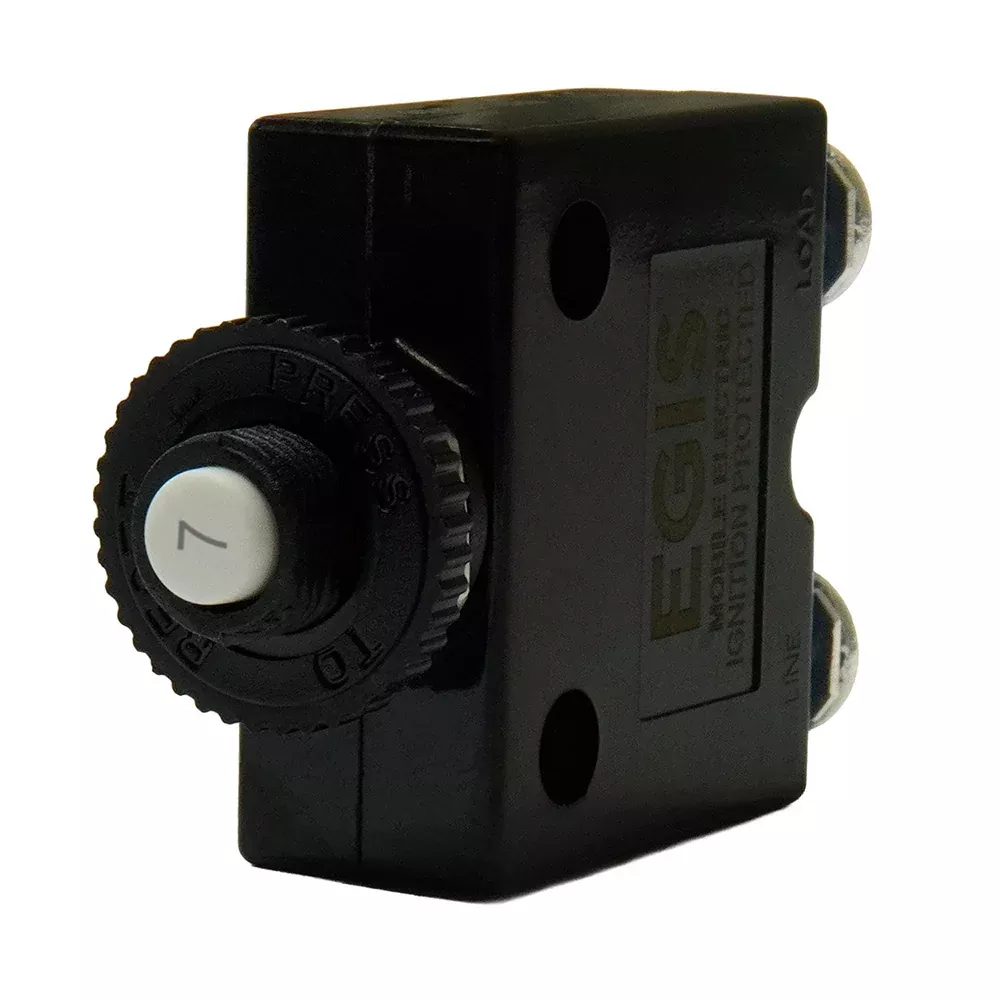 Egis 7A Push Button Panel Mount Circuit Breaker - Screw Terminals