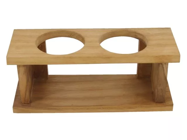 Eude Glass Holder Duo 21.5x7.5x9cm