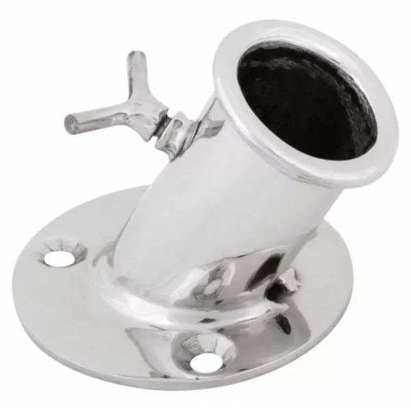 Flagpole Socket SS304 - 25mm, 60° Inclined