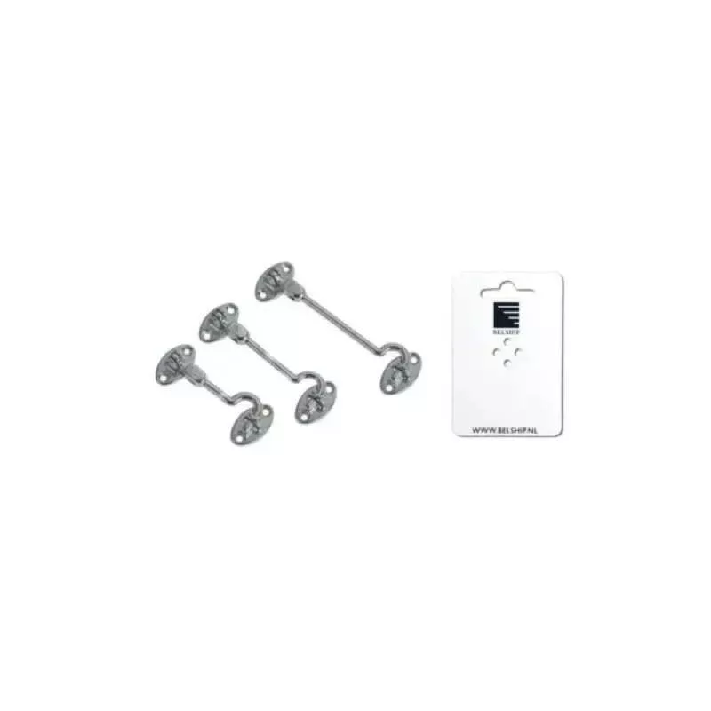 Foresti & Suardi 201A.C - Cabin Hook Double Hinge Chrome 60mm Blister