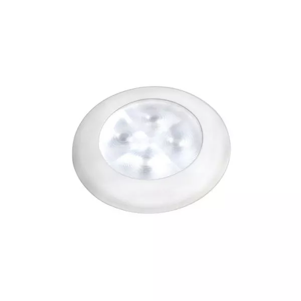 Hella Marine Ceiling Light - White LED Light - White Ring