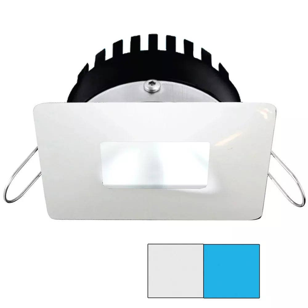 i2Systems Apeiron PRO A506 - 6W Spring Mount Light - Square/Square - Cool WhiteBlue - White Finish [A506-34AAG-E]