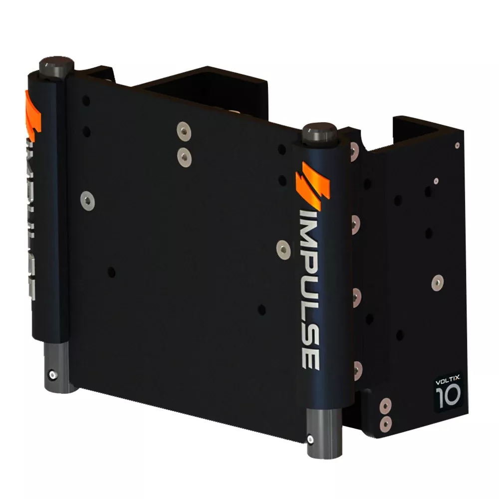 IMPULSE 10" Set Back Electric Jack Plate w/Standard Control - Black Anodize