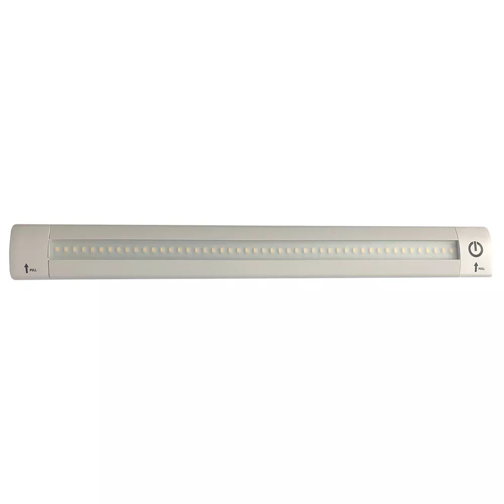 Lunasea 12" Adjustable Linear LED Light w/Built-In Touch Dimmer Switch - Cool White