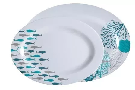 Marine Business Coastal Oval Serving Platters Set of 2