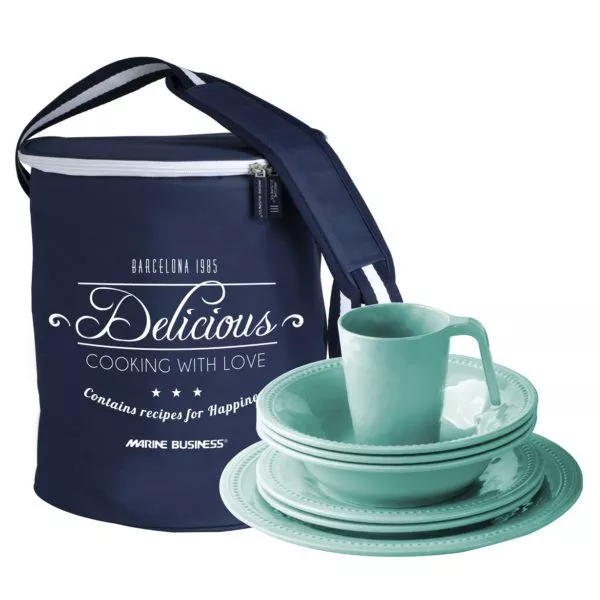 Marine Business Harmony Aqua Dinnerware Set for 4 People 16 pcs
