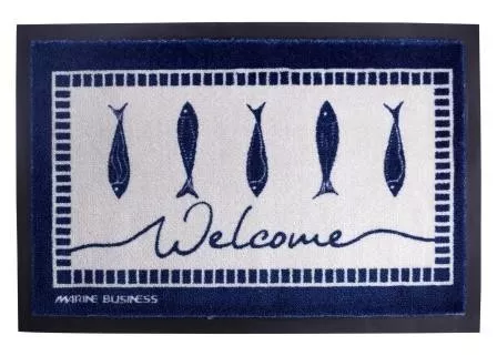 Marine Business Welcome Doormat Fish