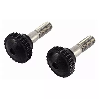 Marpac Head Screws - Molded Black Nylon Head - Stainless Steel Thread