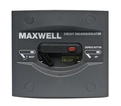 Maxwell Automatic Marine Circuit Breaker & Battery Isolator Panel 40A–135A