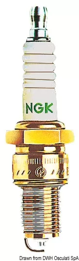 NGK IZFR5J Spark Plug - Osculati 47.558.88