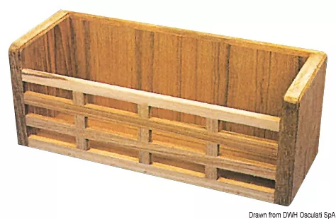 Osculati 71.208.71 - ARC Compact Teak Object Holder 280×100×105 mm