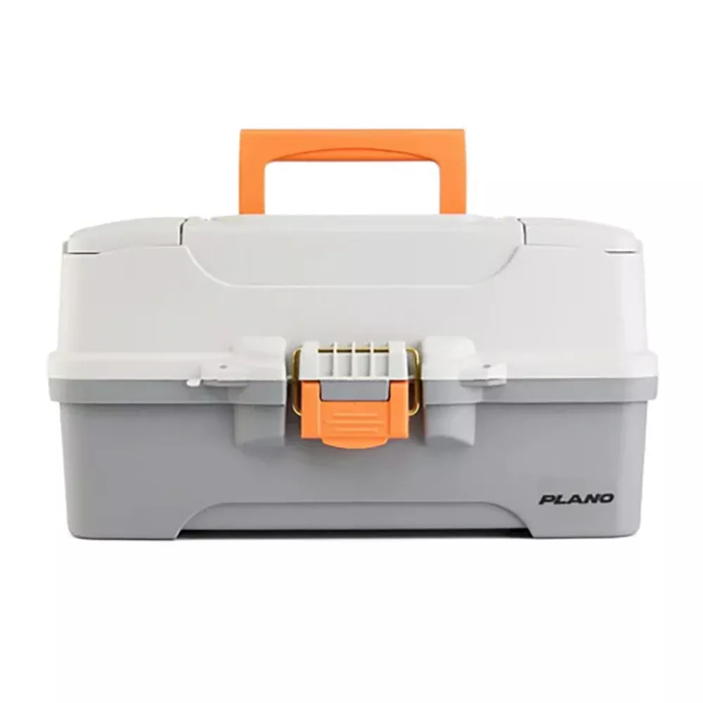 Plano Three-Tray Tackle Box - Light Grey/Dark Grey