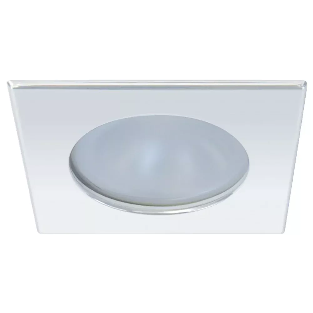 Quick Blake XP Downlight LED -6W, IP66, Screw Mounted - Square Stainless Bezel, Round Daylight Light