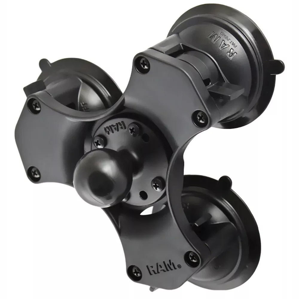 RAM Mount Triple Suction Cup Base w/1.5" Diameter Ball