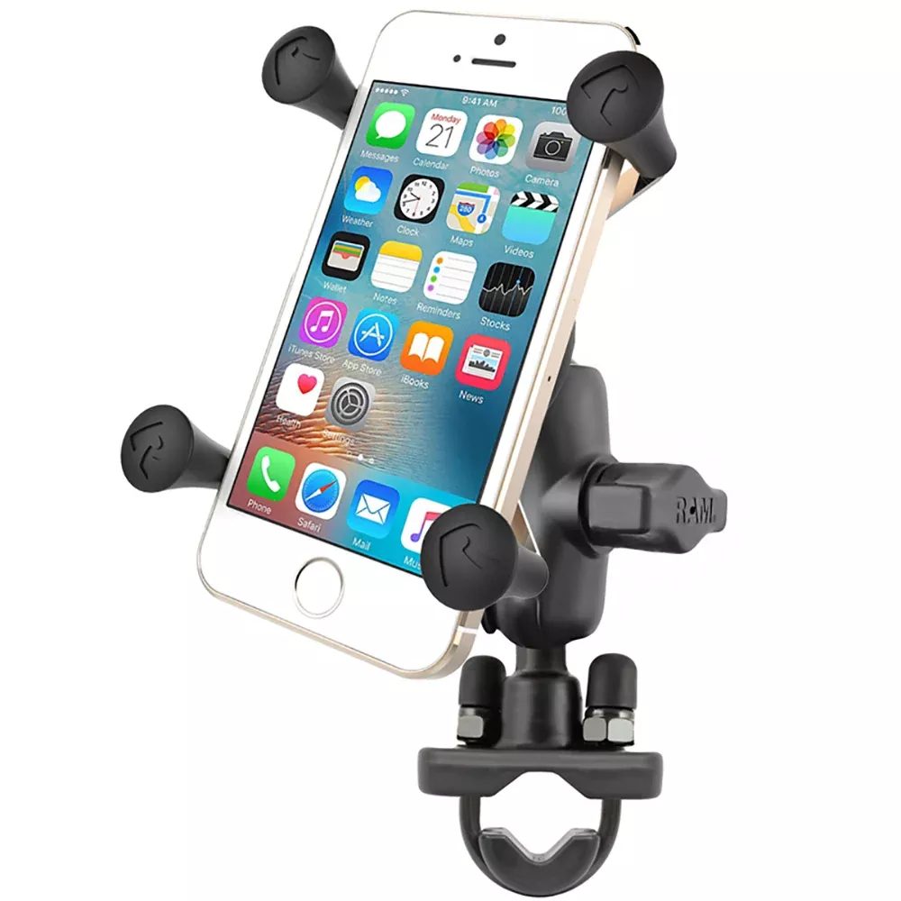 RAM Mount X-Grip Phone Mount w/Handlebar U-Bolt Base