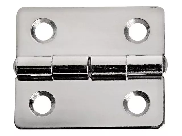 Rectangular Hinge 1.3-mm Mirror Polished Stainless Steel