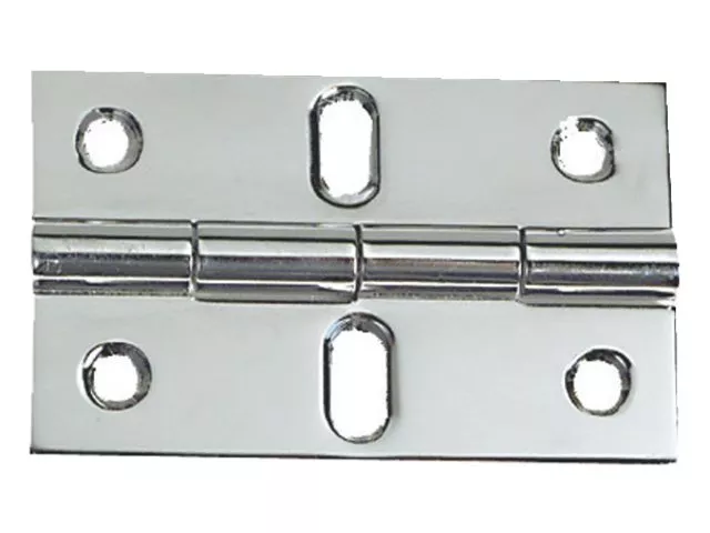 Rectangular Hinge 2-mm Mirror Polished Stainless Steel