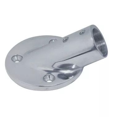 Round Hand Rail Pipes Base Fitting 30° Ø22mm