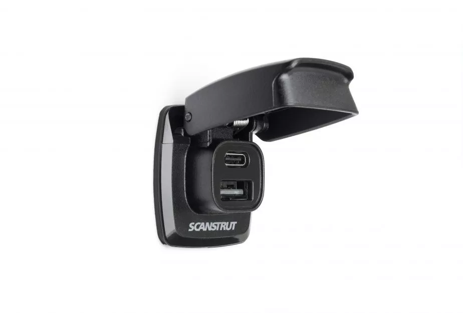 Scanstrut SC-USB-F1 Flip Pro USB-A and USB-C Connection 12/24V