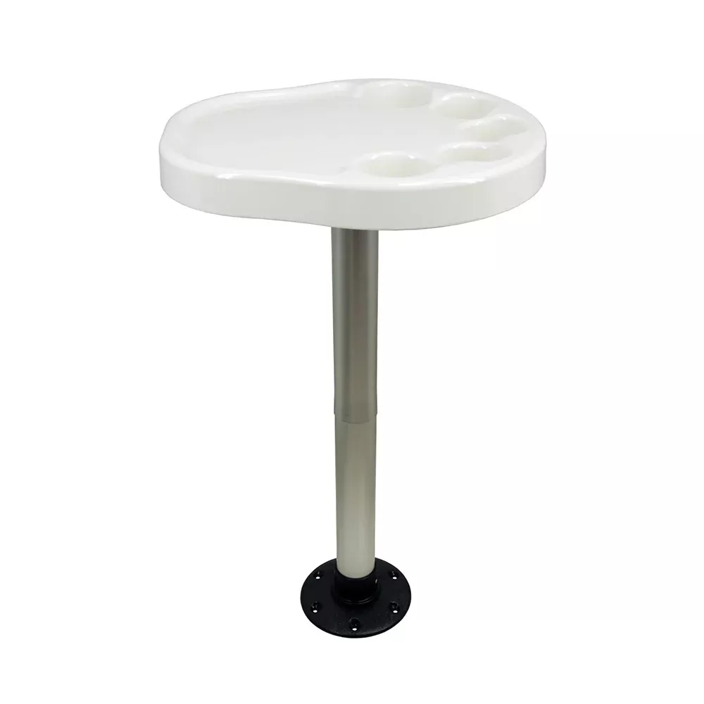 Springfield Party Platter Thread-Lock Surface Mount Table Package - White