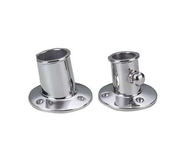 Top Mount Flag Pole Socket Talamex 316 Stainless Steel