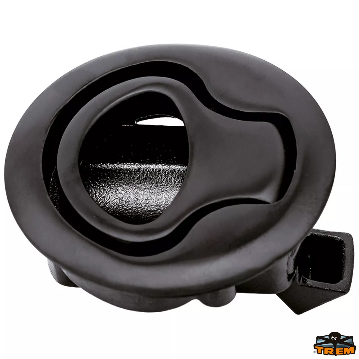 Trem D5362207 - Flush-Pull Black Latch Outer Diam 62 mm Thickness 2-7 mm