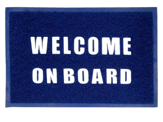 Trem Mat "Welcome On Board" 60 x 40 cm