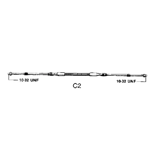 Ultraflex Control Cable C2 FT 7'