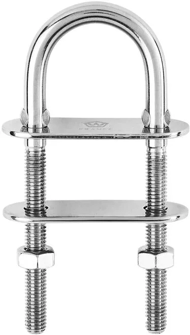 Wichard U-bolt Pad Eye - Dia: 8 mm - Length: 80 mm