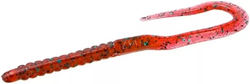 Zoom 001021 U-Tale Worm, 6 3/4", 20Pk, Red Bug (683615)